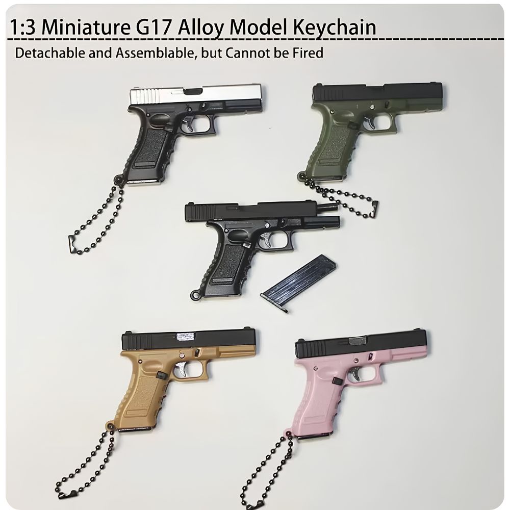 Mini G17 Tactical Metal Fidget Keychain