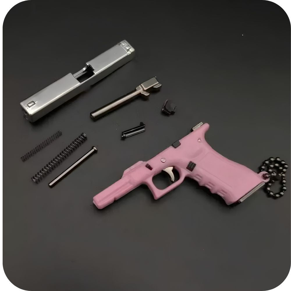 Mini G17 Tactical Metal Fidget Keychain